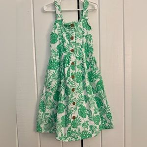 Girl’s Palm Leaf Sundress